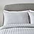 Hotel Cotton Sateen 300 Thread Count Duvet Cover and Pillowcase Set Grey undefined