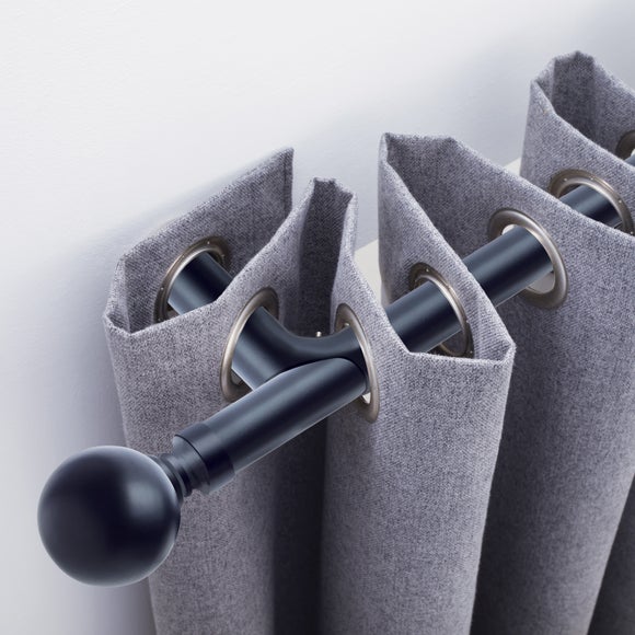 Ashton Room Darkening Extendable Metal Eyelet Curtain Pole