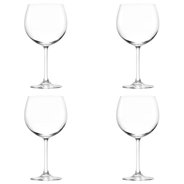 Set of 4 Olly Smith Gin Glasses Clear