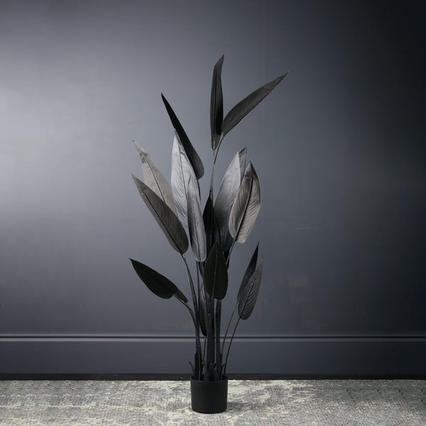Artificial Black Bird of Paradise Tree in Black Plant Pot image 1 of 3