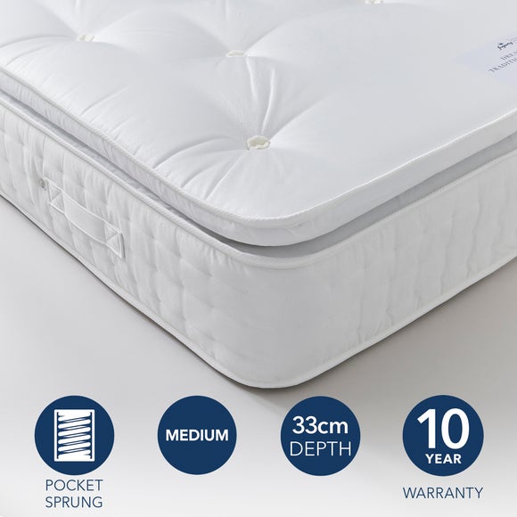 Mattress with pillow outlet top on both sides