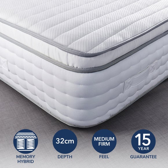 Hotel Memory Foam Pillow Top 2000 Pocket Sprung Mattress