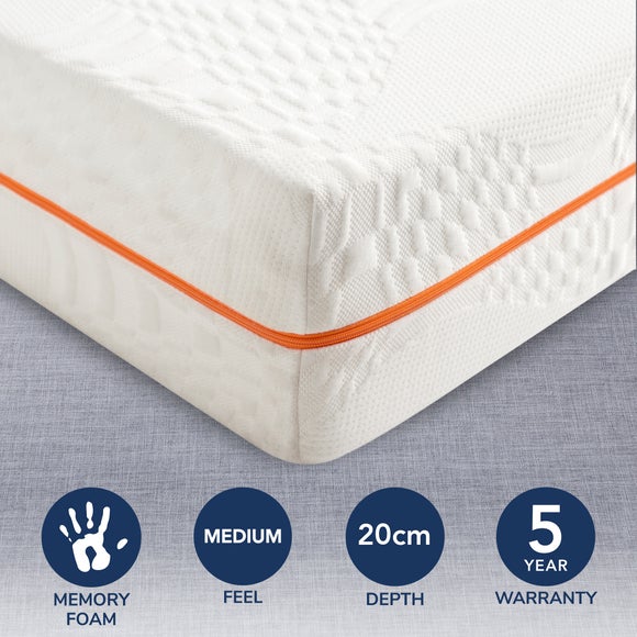 dunelm single memory foam mattress