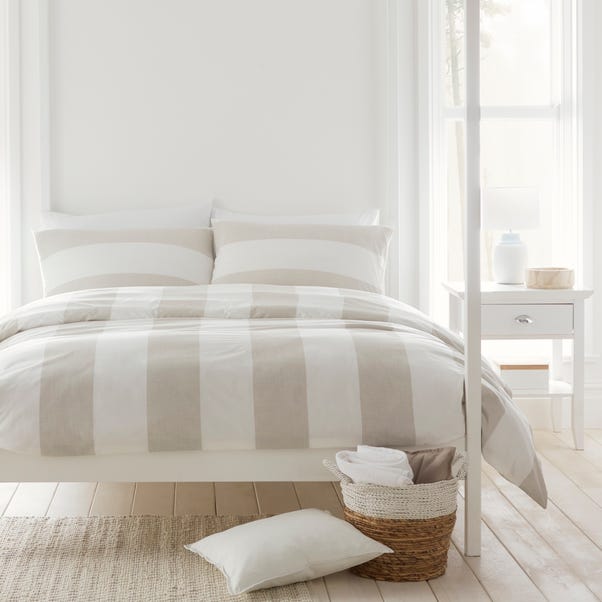 Drift Upton Eco-Friendly Duvet Cover and Pillowcase Set Natural undefined