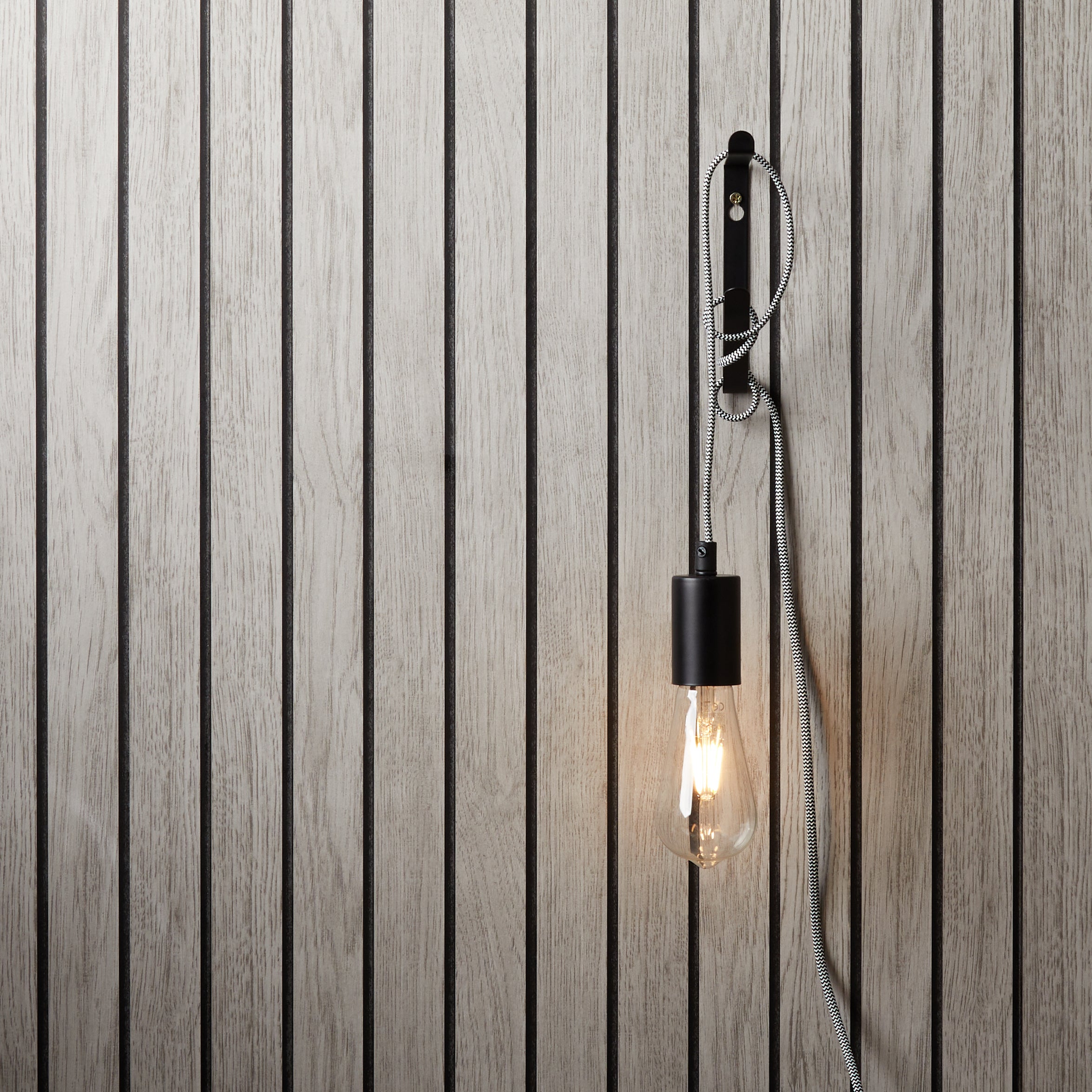 Wooden Panel Grey Wallpaper Grey