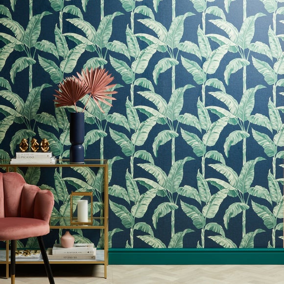 Krane Banana Leaf Wallpaper Design Ideas
