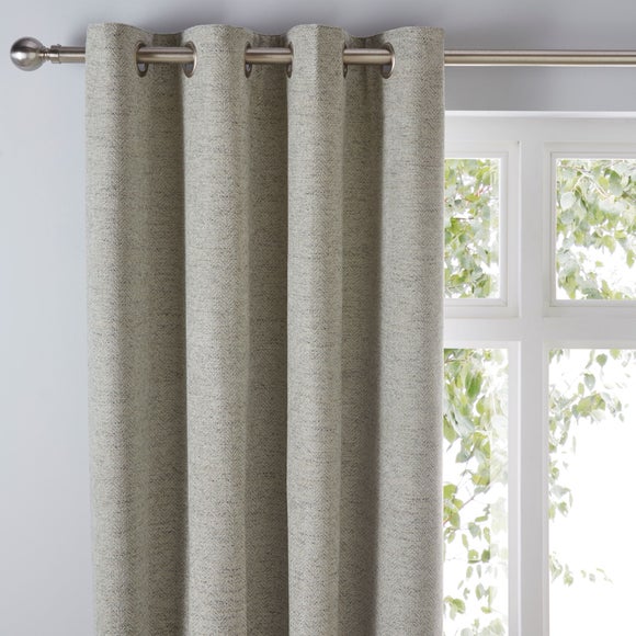 Churchgate Swithland Herringbone Eyelet Curtains (Blackout Available)
