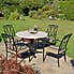 Avignon Dining Table with 4 Ascot Chairs Set Natural