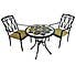 Darwin Table with 2 Ascot Chairs Set MultiColoured