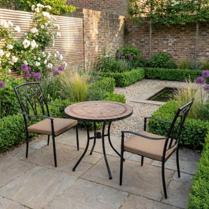 Riverside 76cm Bistro Table Set With 2 Austin Chairs