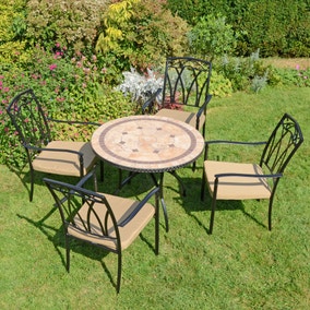 Richmond Table with 4 Ascot Chairs Set