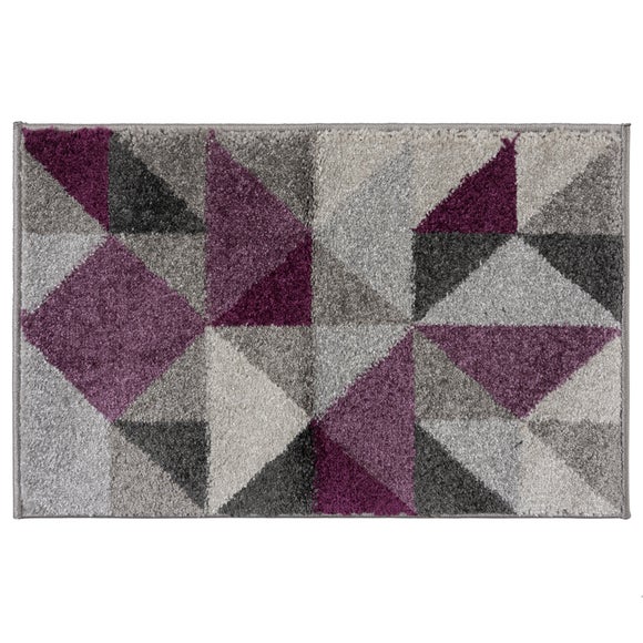 Geo Squares Doormat Dunelm