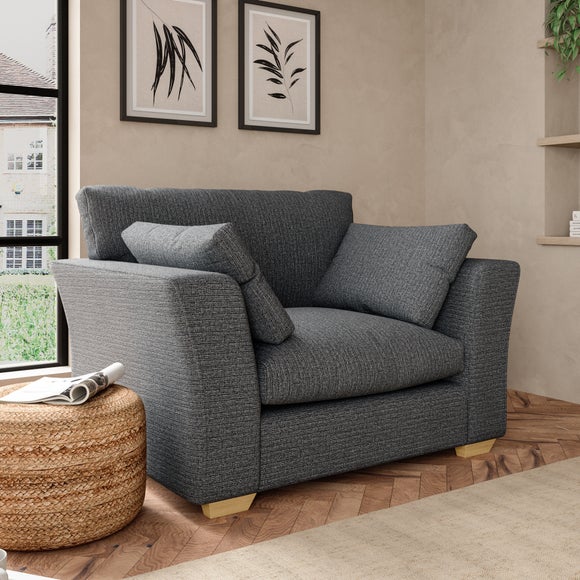 Blakeney Snuggle Chair Dark Grey