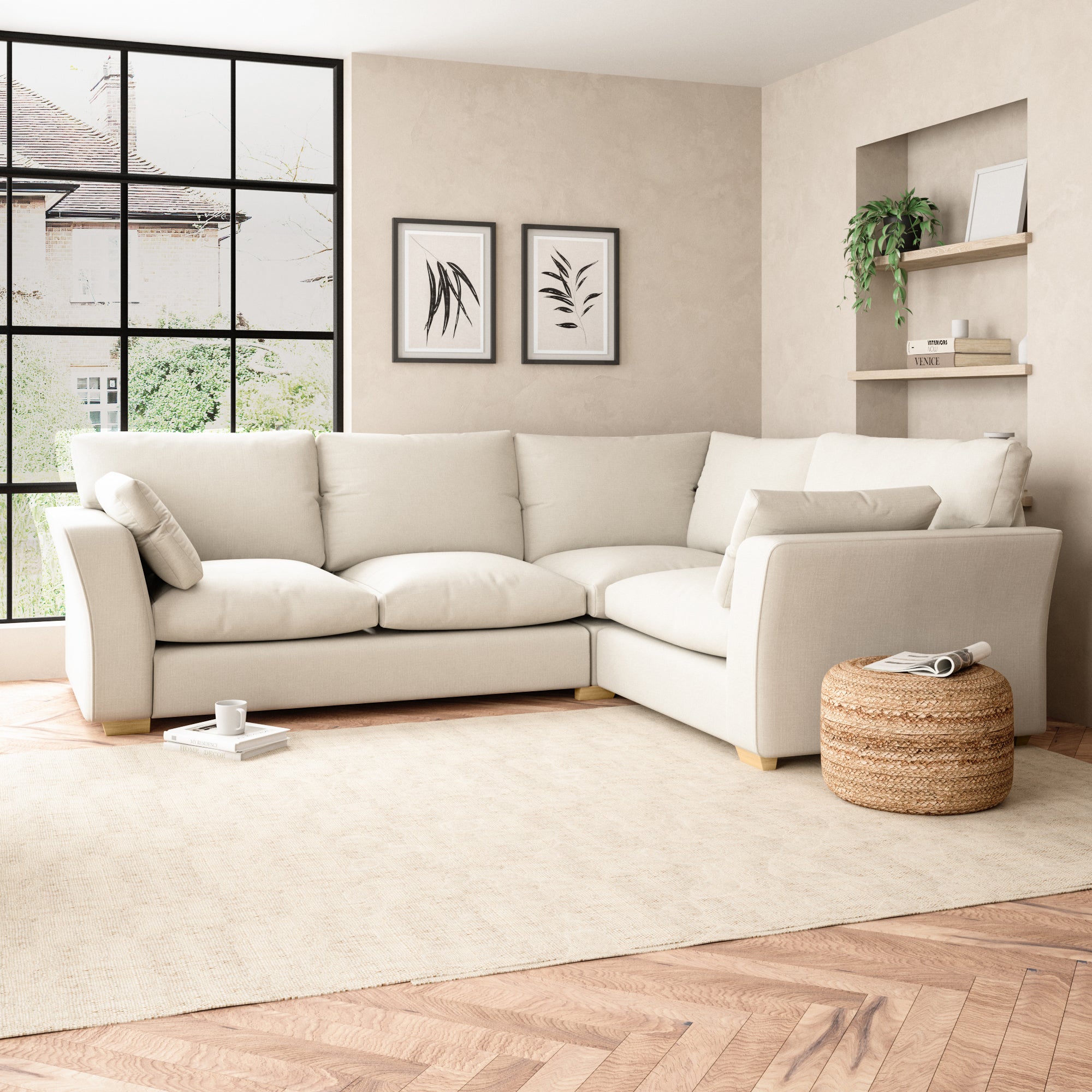 Blakeney Corner Sofa Cream