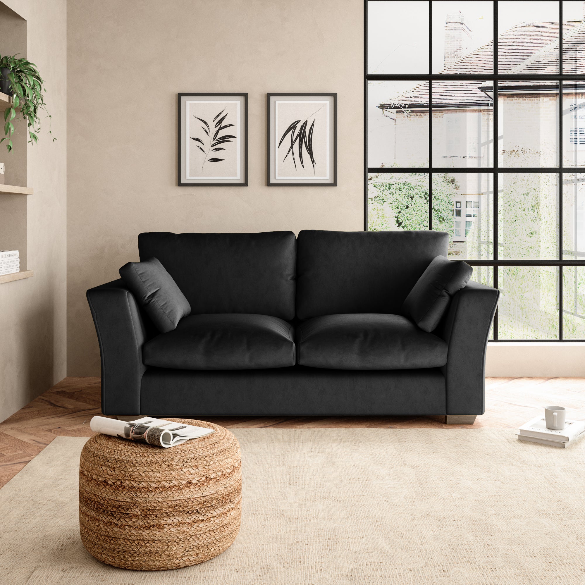 Blakeney 2 Seater Sofa Black