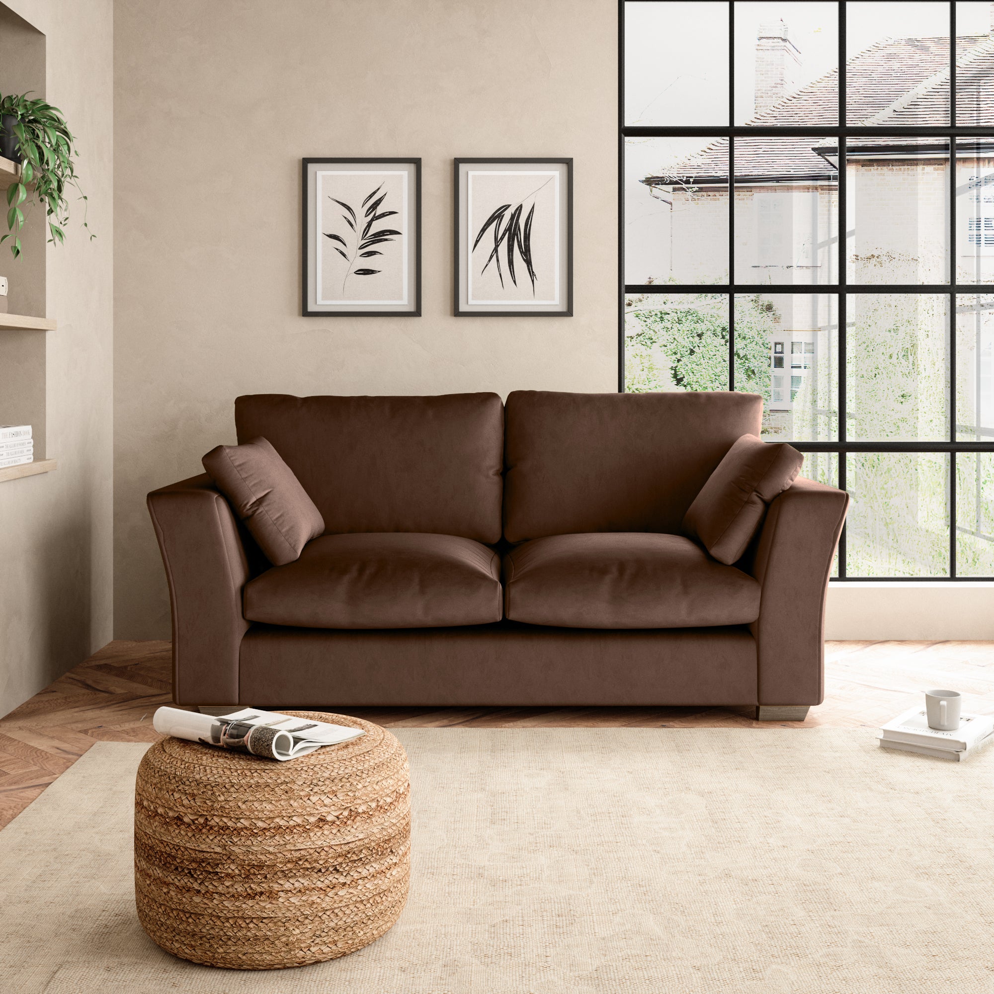 Blakeney 2 Seater Sofa Brown