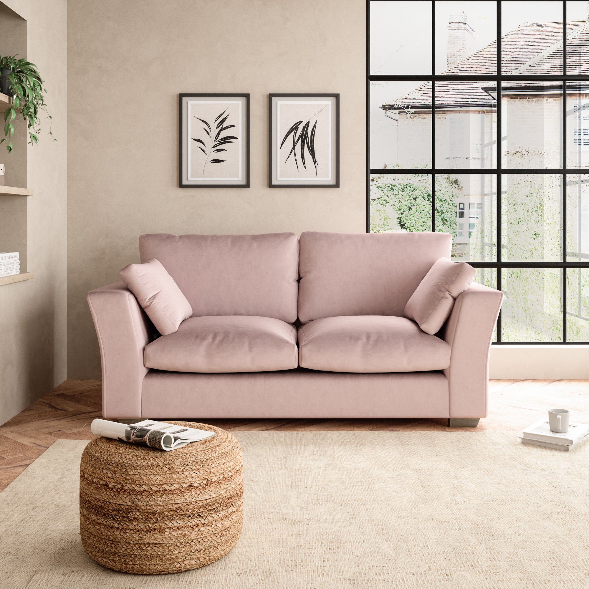 Blakeney 2 Seater Sofa Pink