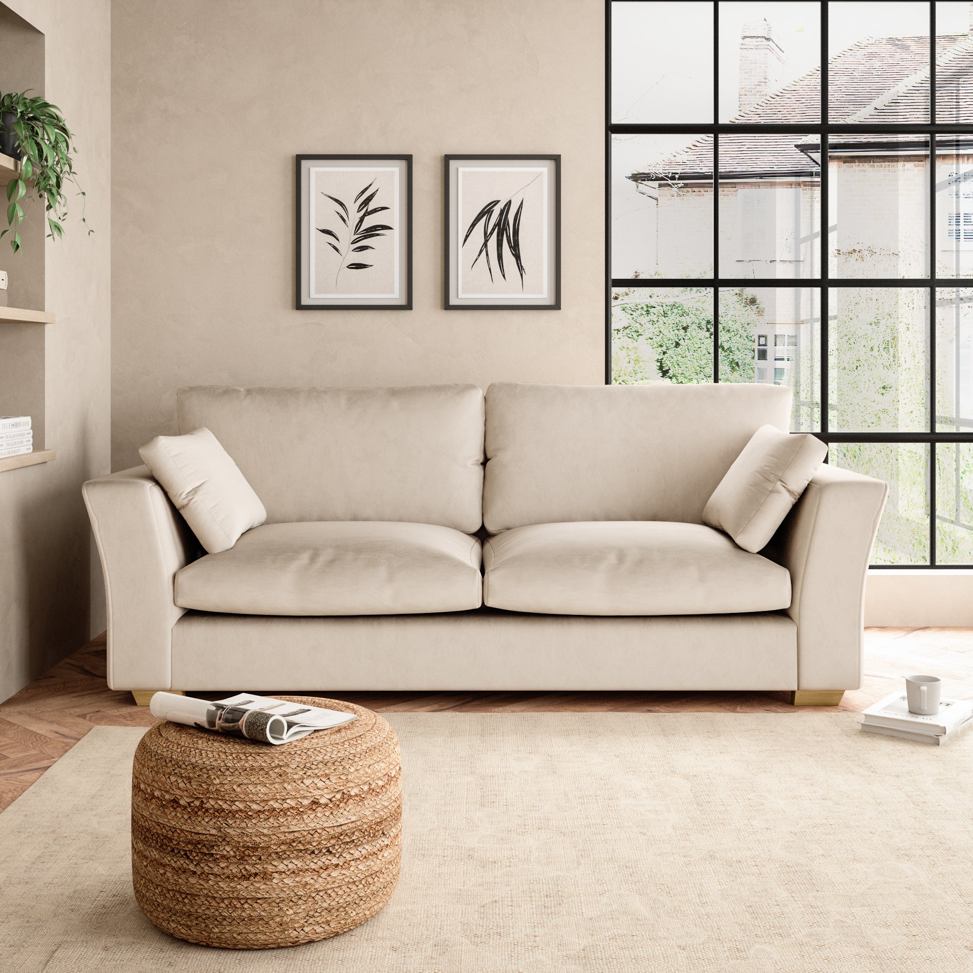 Blakeney 4 Seater Sofa Cream