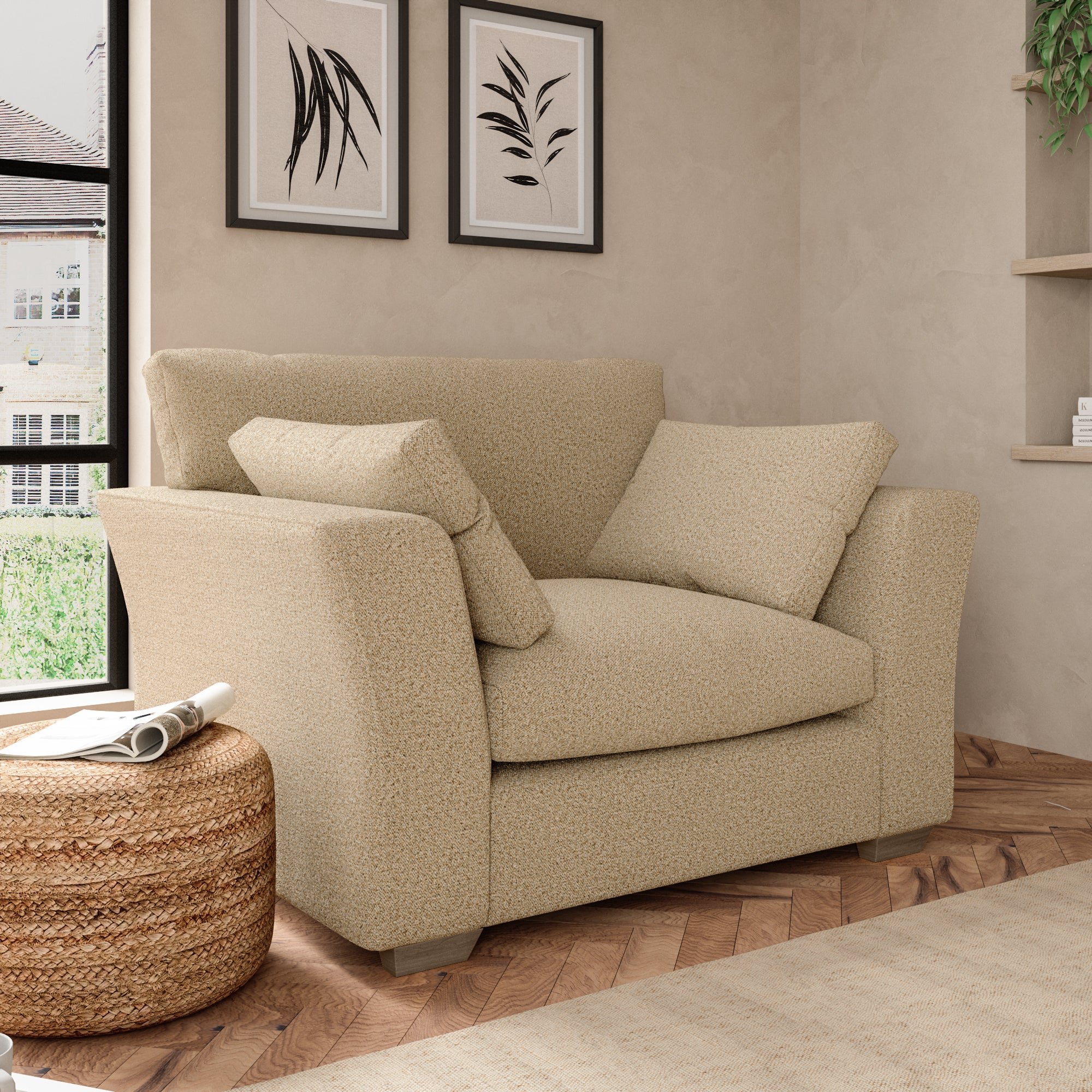 Blakeney Snuggle Chair Beige