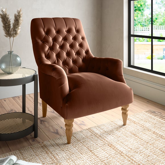 dunelm leather armchair