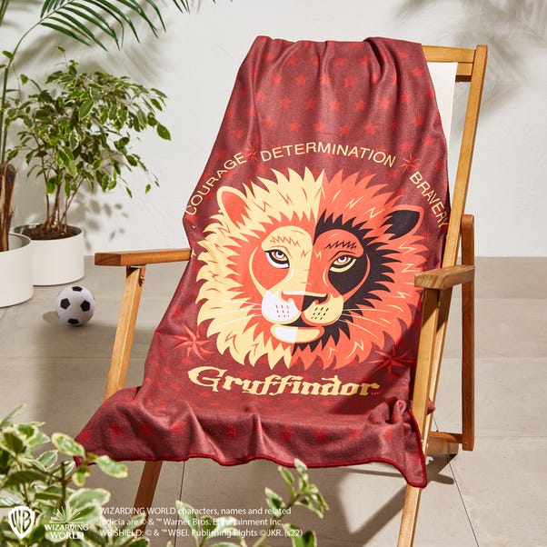 Harry Potter Gryffindor Beach Towel Red
