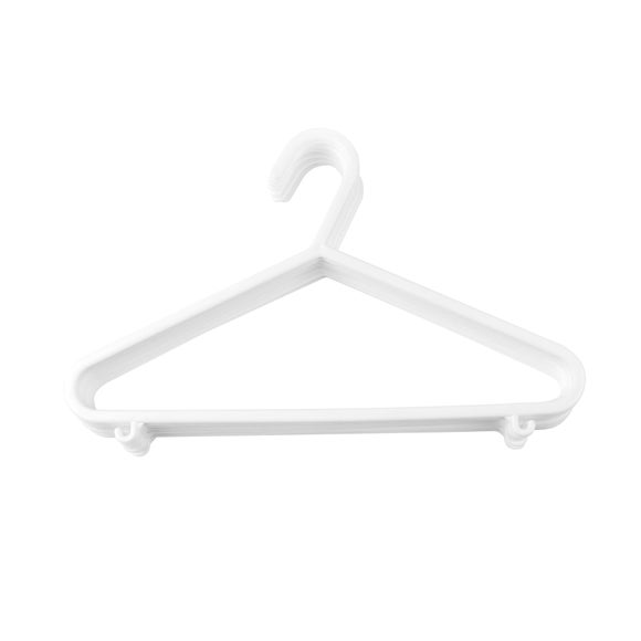 Pack of 10 Kids Plastic Hangers Dunelm