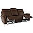 Monte Faux Suede Reclining 3 Seater Sofa Pinecone