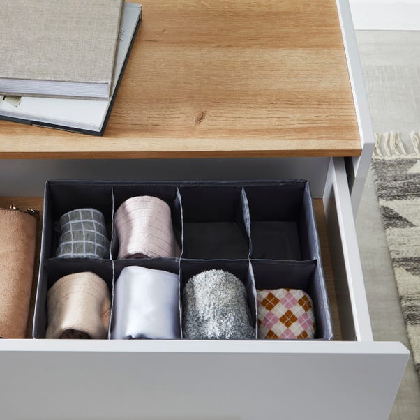 Eight Compartment Drawer Organiser Grey image 1 of 4
