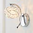 Cecilie Glass Wall Light Twin Pack Chrome