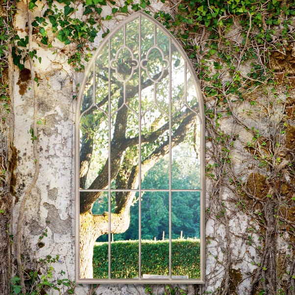 Buttercup Arched Window Indoor Outdoor Wall Mirror image 1 of 1