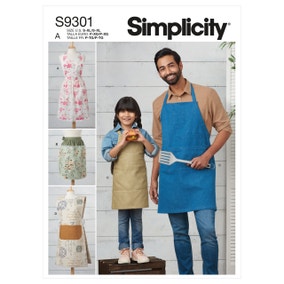Simplicity Adults and Kid's Aprons Sewing Pattern