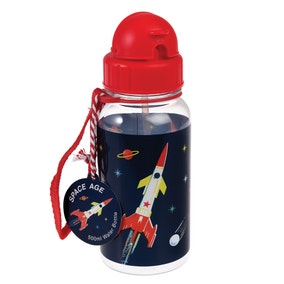 Space Age Rocket Kid's Water Bottle