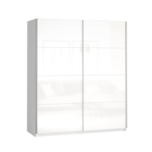 Lincoln 180cm Sliding Gloss Wardrobe Dunelm
