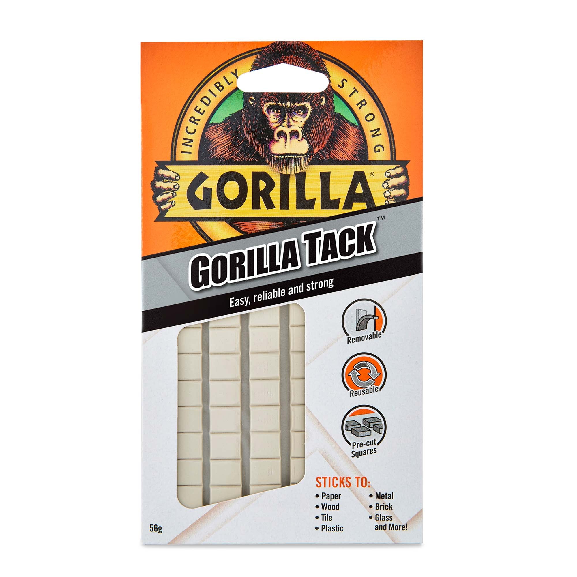 Gorilla Removable Mounting Putty, Off-White 