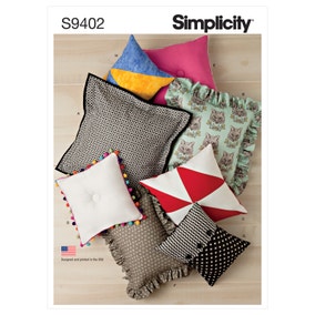 Simplicity Easy Scatter Cushions Sewing Pattern
