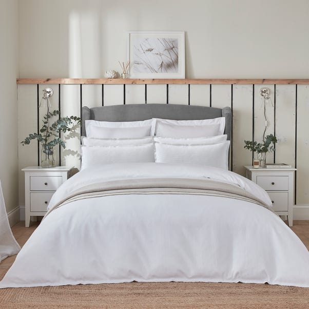 Dorma Purity Tetbury 100% Cotton Duvet Cover and Pillowcase Set image 1 of 8