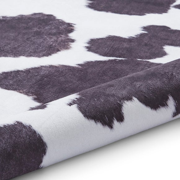 Faux Cow Print Rug Dunelm   30762851 Alt08 