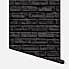 Black Brick Wallpaper Black