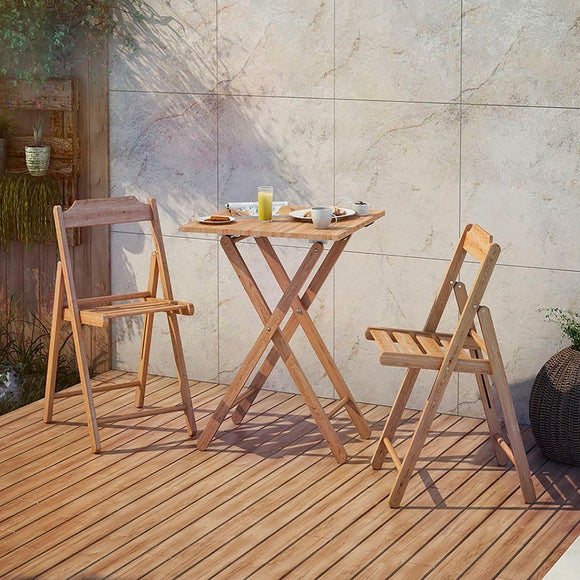 folding bistro set dunelm