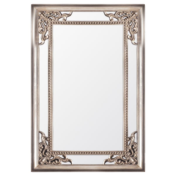 Fremont Wall Mirror, Champagne Silver 80x120cm Silver