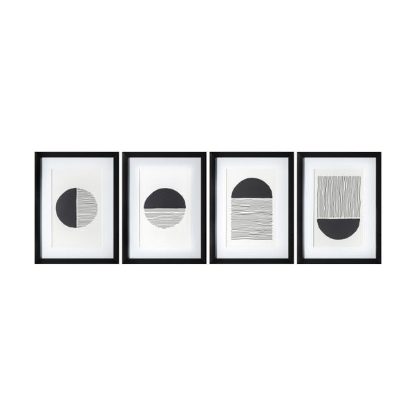 Set of 4 Abstract Formation Framed Art image 1 of 1