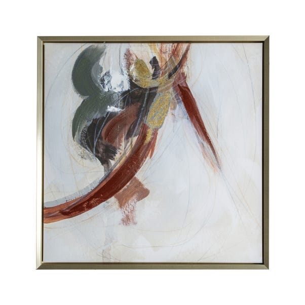 Marya Abstract Framed Canvas MultiColoured