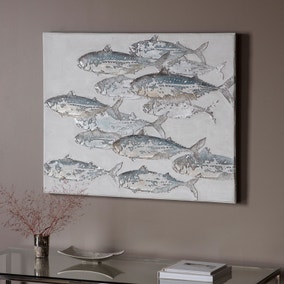 Swimming Fish Art Canvas 