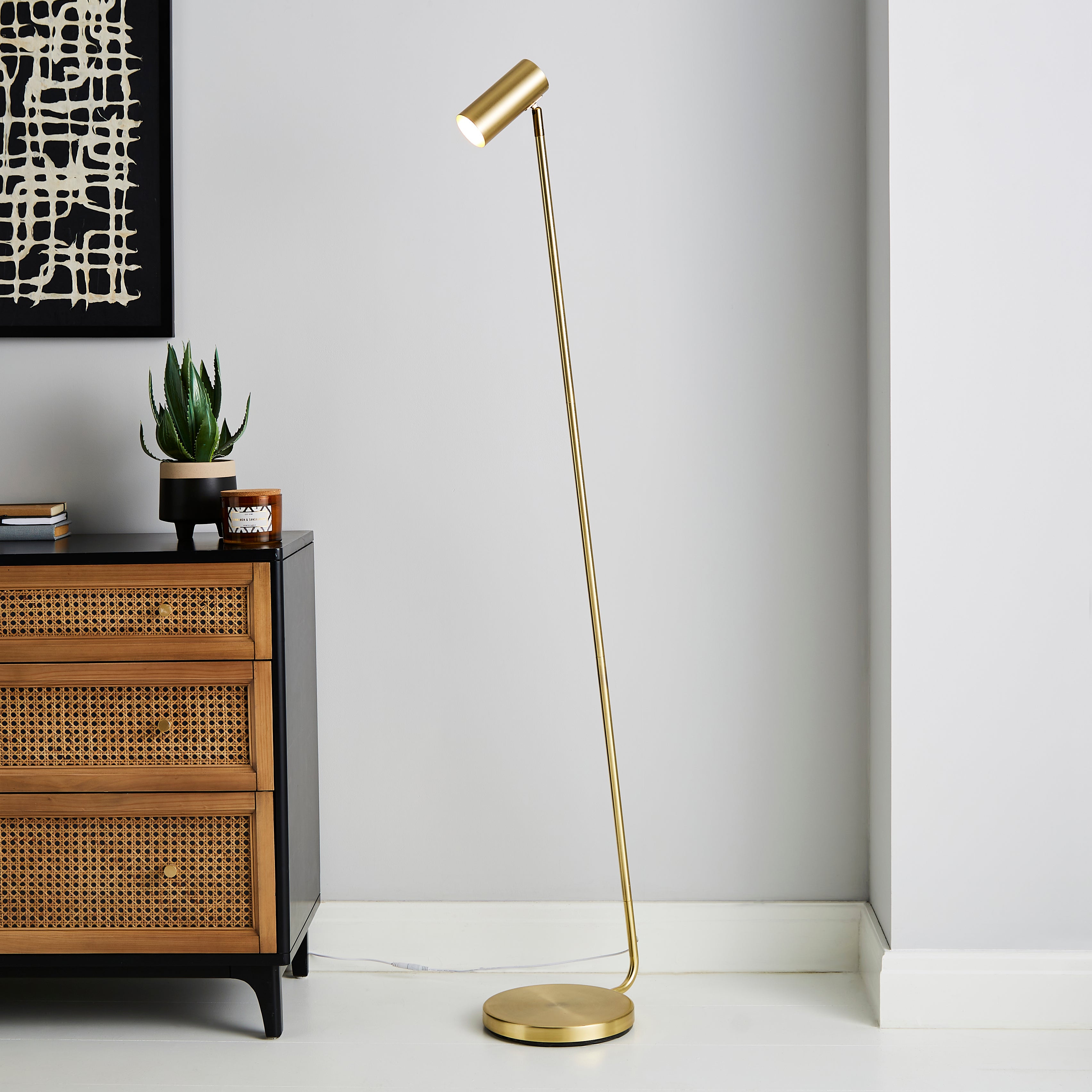 Lilou Integrated LED Dimmable Floor Lamp Gold