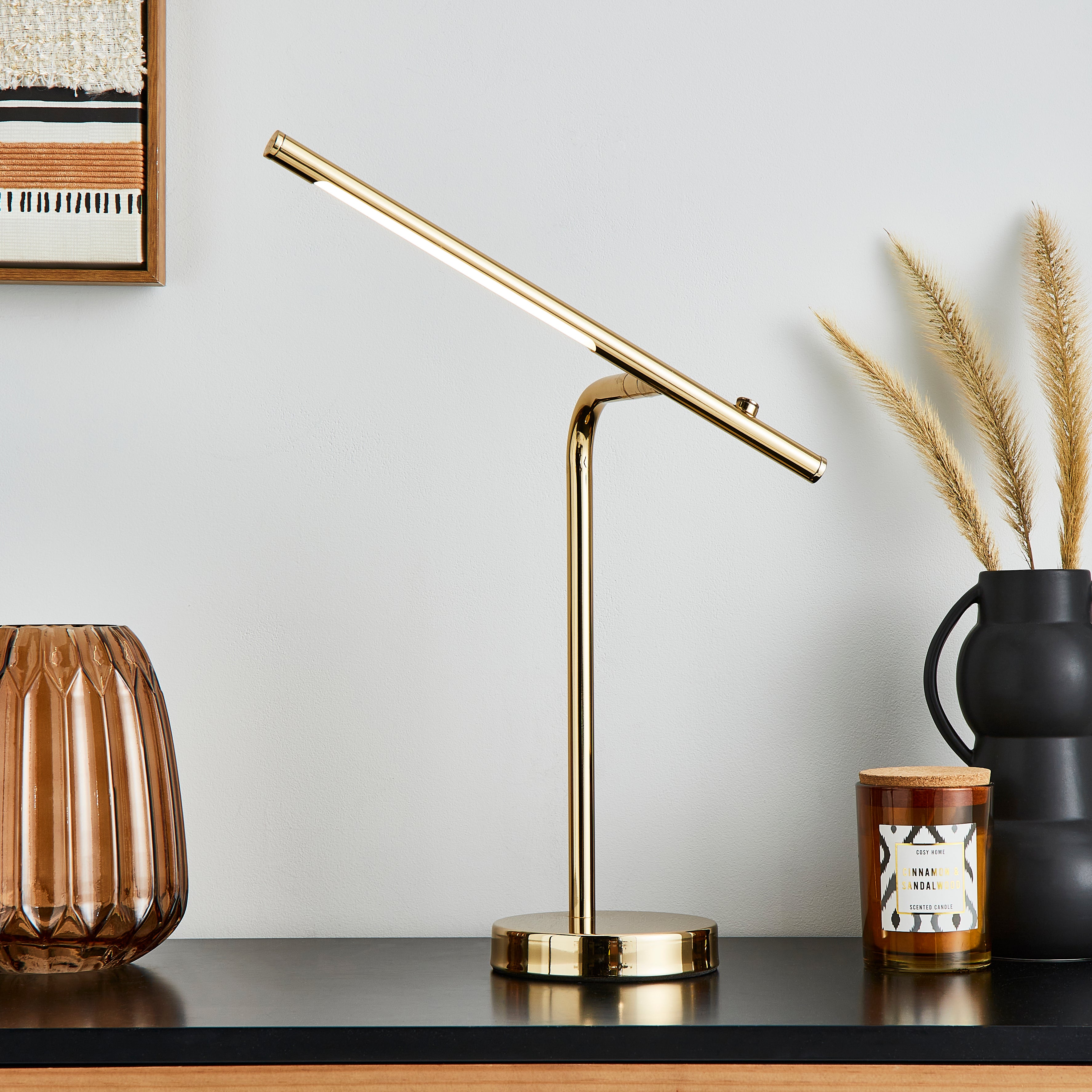 Jackson Integrated LED Dimmable Table Lamp Gold