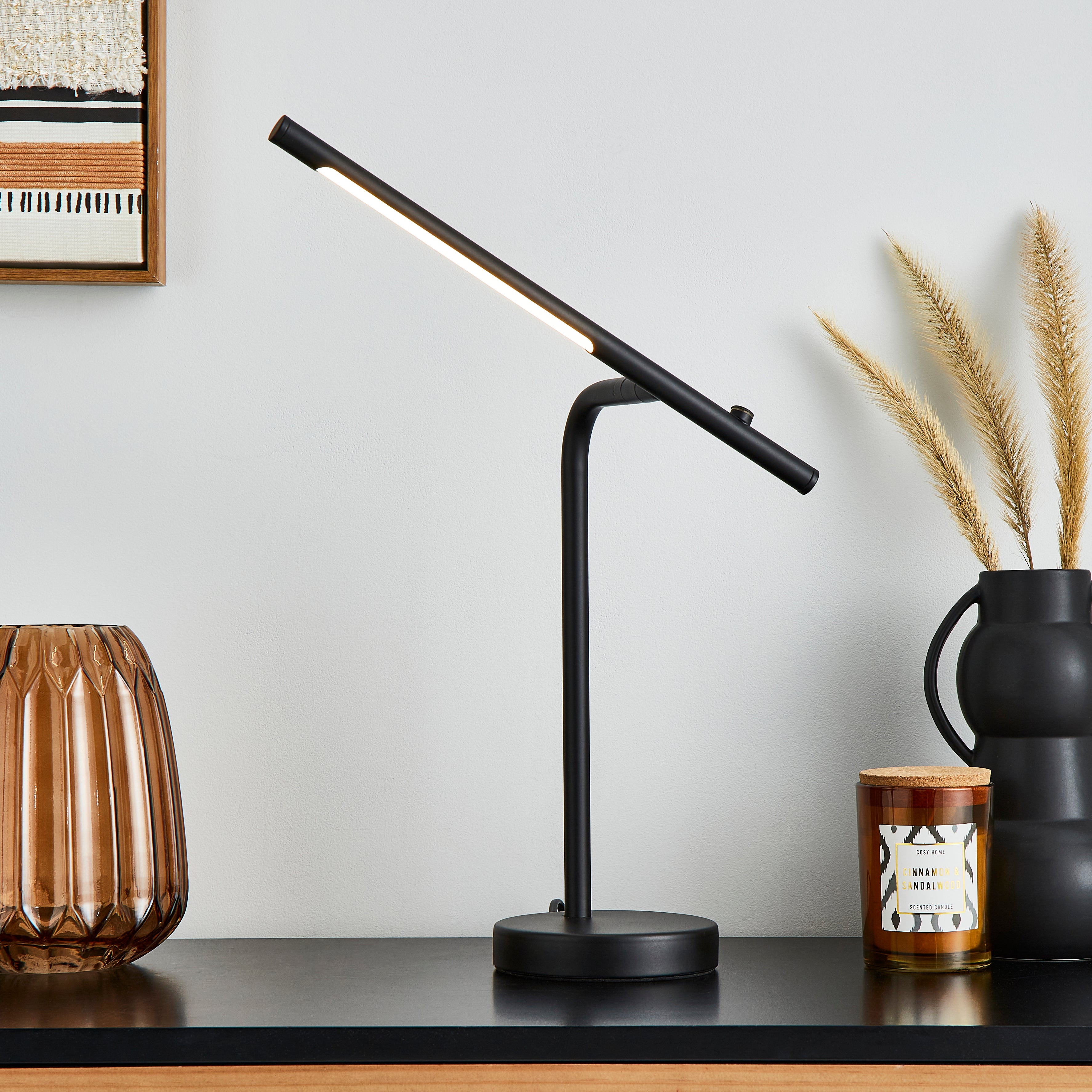 Jackson Integrated LED Dimmable Table Lamp Black