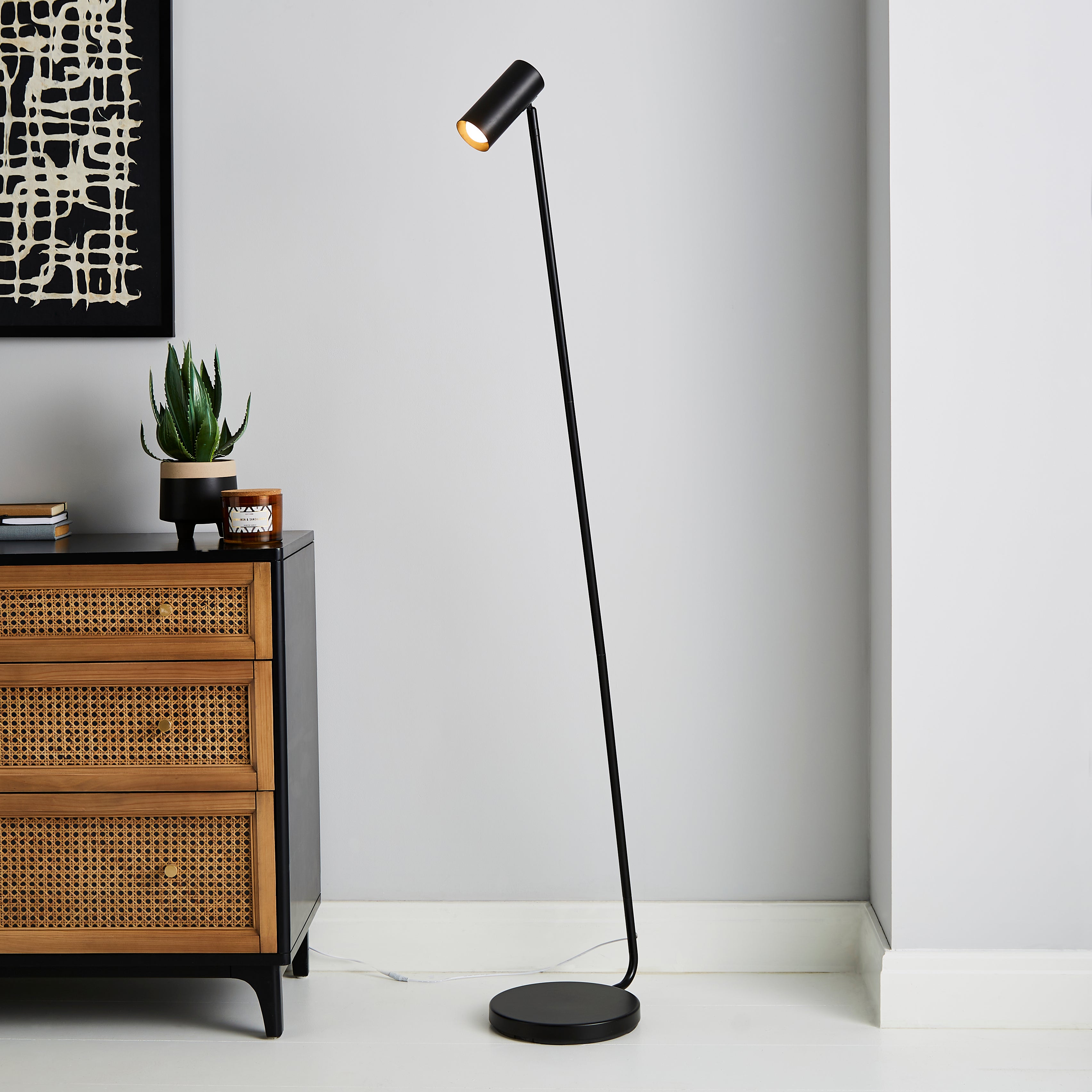 Lilou Integrated Led Dimmable Floor Lamp Black