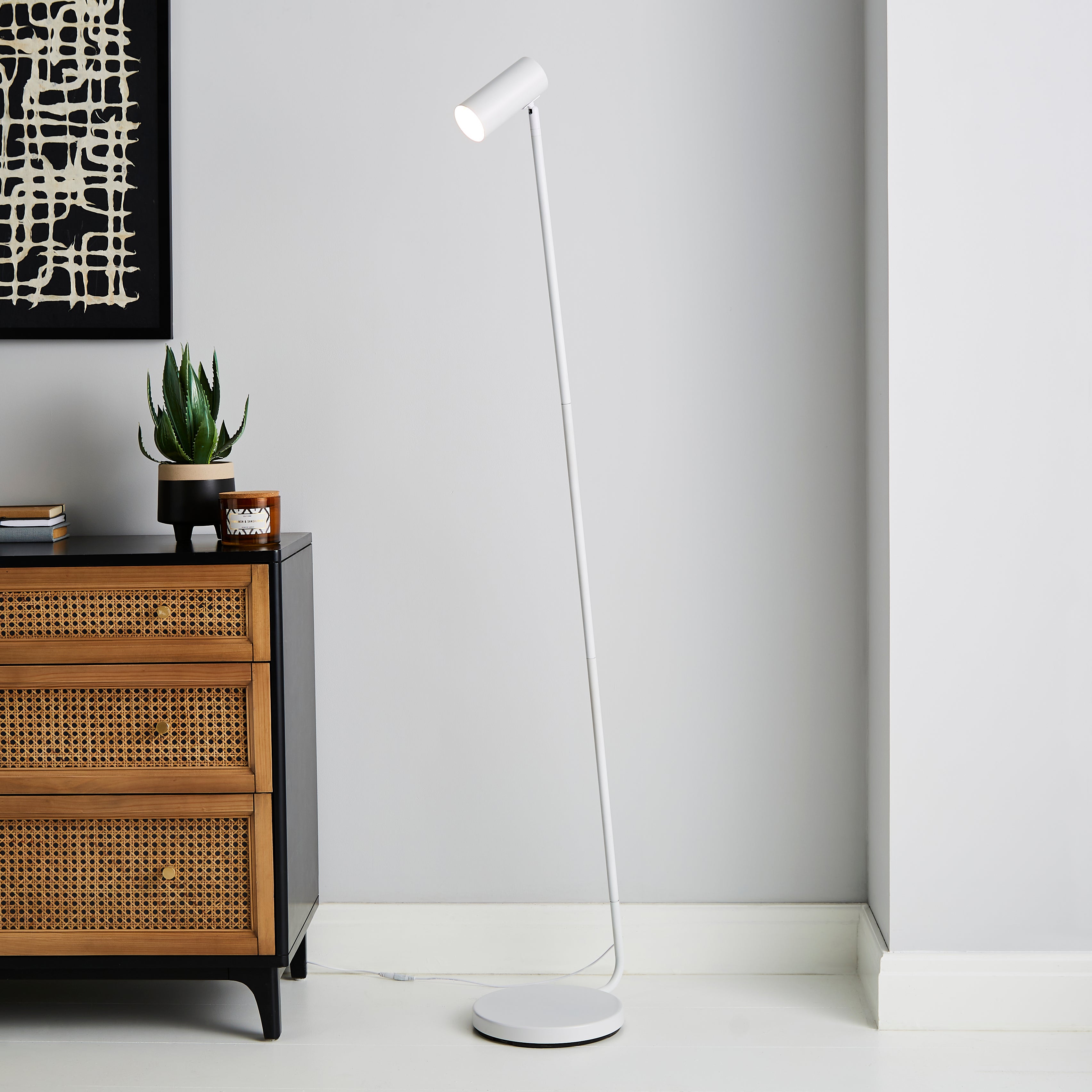 Lilou Integrated Led Dimmable Floor Lamp White