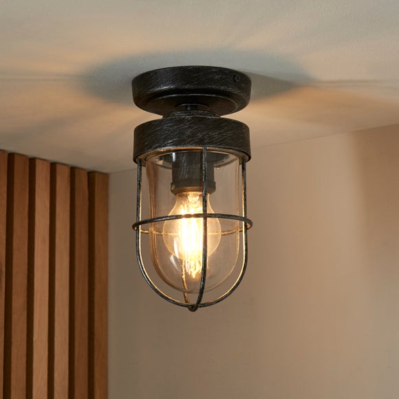 Industrial flush on sale ceiling lights