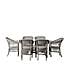 Corte 6 Seater Oval Dining Set Grey